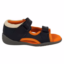 ) Boys Clarks Casual Sandals Fudgy Jump - G Fit - UK 4 Infant, Navy (Blue