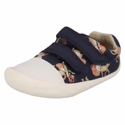 Boys Clarks Casual Full Shoes Tiny Pebble - G Fit - UK 2 Infant, Blue
