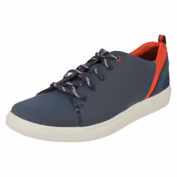 ) Ladies Clarks Lace Up Casual Trainer/Shoes Step Verve Lo - D Fit - UK 4.5, Navy (Blue