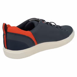 ) Ladies Clarks Lace Up Casual Trainer/Shoes Step Verve Lo - D Fit - UK 4.5, Navy (Blue