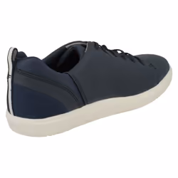 ) Mens Clarks Casual Trainers Step Verve Lo - G Fit - UK 7.5, Navy (Blue