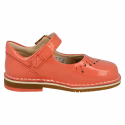 ) Girls Clarks Casual Shoes Yarn Jump - H Fit - UK 4 Infant, Coral (Pink