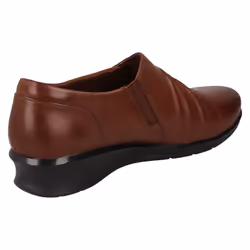 Ladies Clarks Casual Comfort Shoes Hope Shine - D Fit - Brown, UK 5.5