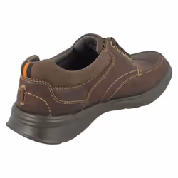 Mens Clarks Casual Shoes Cotrell Edge - H Fit - Brown, UK 6.5