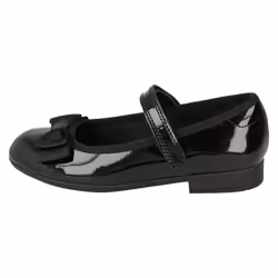 Girls Clarks Formal/School Shoes Scala Tap - F Fit - Black, UK 10 Child