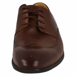 Mens Clarks Brogue Detailed Shoes Bampton Wing - G Fit - Brown, UK 7
