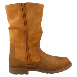Girls Clarks Waterproof Zip Up Boots Astrol Rise - F Fit - Tan, UK 12.5 Child