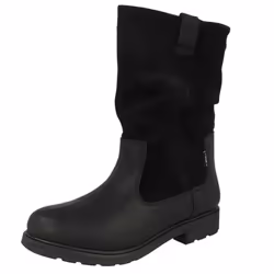 Girls Clarks Waterproof Zip Up Boots Astrol Rise - F Fit - Black, UK 10.5 Child