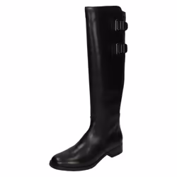 Ladies Clarks Knee High Boots Netley Whirl - E Fit - Black, UK 4