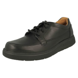 Mens Clarks Lace Up Formal Shoes Un Abode Ease - H Fit - UK 6, Black