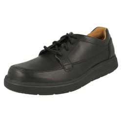 Mens Clarks Lace Up Formal Shoes Un Abode Ease - H Fit - UK 8, Black