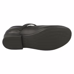 Girls Clarks T-Bar School Shoes Jamie Sky - G Fit - UK 7.5 Child, Black