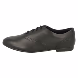 Girls Clarks Lace Up Brogue School Shoes Jules Walk - H Fit - UK 13.5 Child, Black
