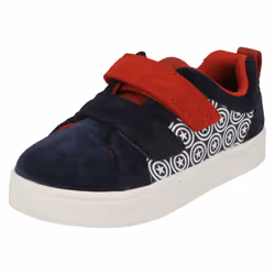 Boys Clarks Marvel Superhero Casual Shoes City Hero Lo - G Fit - UK 4 Infant, Blue