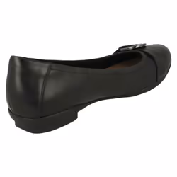 Ladies Clarks Casual Slip On Flat Shoes Neenah Lark - E Fit - UK 3.5, Black