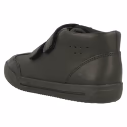 Boys Clarks Hi Top School Shoes Mini Idol - F Fit - UK 7.5 Infant, Black