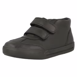 Boys Clarks Hi Top School Shoes Mini Idol - G Fit - UK 8 Child, Black