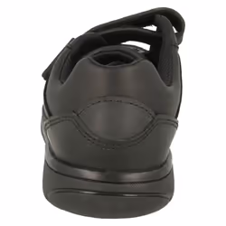 Boys Clarks Hook & Loop School Shoes Venture Walk - Black, UK 10 Child