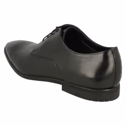 Mens Clarks Formal Lace Up Shoes Bampton Cap - G Fit - UK 6, Black