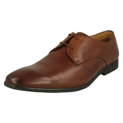 ) Mens Formal Lace Up Shoes Bampton Walk - G Fit - UK 7.5, British Tan (Brown