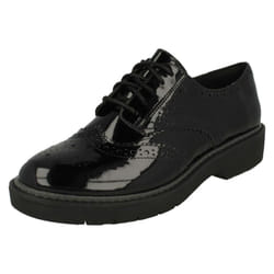 Ladies Clarks Lace Up Casual Shoes Alexa Darcy - D Fit - UK 3.5, Black