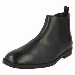 Boys Clarks Smart Boots Rufus Trail - G Fit - UK 3 Child, Black