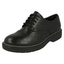 Ladies Clarks Lace Up Casual Shoes Alexa Darcy - D Fit - UK 3, Black