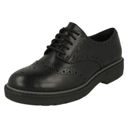 Ladies Clarks Lace Up Casual Shoes Alexa Darcy - D Fit - UK 4.5, Black