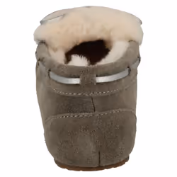 Ladies Clarks Warm Lined Slippers Warm Glamour - D Fit - UK 4, Grey