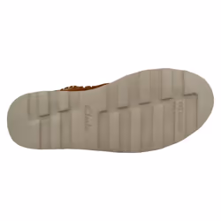 ) Girls Clarks Casual Fur Lined Boots Crown Piper - G Fit - UK 9 Child, Tan (Brown