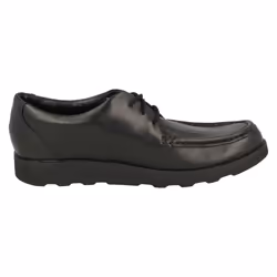 Boys Clarks Lace Up Formal Shoes Crown Tate - E Fit - UK 3.5 Child, Black