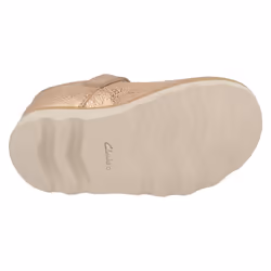 ) Girls Clarks Air Spring Casual Shoes Crown Honor - F Fit - UK 11.5 Child, Copper (Gold