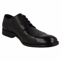 Mens Clarks Formal Brogue Detailed Shoes James Wing - G Fit - UK 8.5, Black