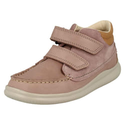 ) Girls Clarks Casual Ankle Boots Cloud Tuktu - G Fit - UK 7.5 Infant, Pink Combi (Pink