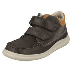 Boys First Shoes By Clarks Ankle Boots Cloud Tuktu - F Fit - UK 4 Infant, Grey