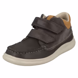Boys First Shoes By Clarks Ankle Boots Cloud Tuktu - G Fit - UK 4 Infant, Grey