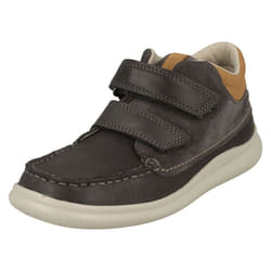 Boys First Shoes By Clarks Ankle Boots Cloud Tuktu - G Fit - UK 4 Infant, Grey
