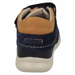 ) Boys First Shoes By Clarks Ankle Boots Cloud Tuktu - G Fit - UK 4 Infant, Navy (Blue