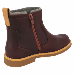 ) Girls Clarks Stylish Ankle Boots Comet Frost - F Fit - UK 4 Infant, Burgundy (Purple