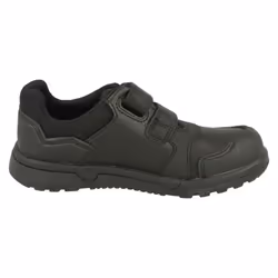 Boys Clarks Hook & Loop School Shoes Blake Street - G Fit - UK 7.5 Infant, Black