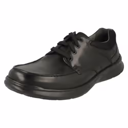Mens Clarks Casual Shoes Cotrell Edge - G Fit - UK 10, Black