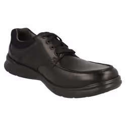 Mens Clarks Casual Shoes Cotrell Edge - G Fit - UK 10, Black