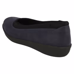 ) Ladies Clarks Cloud Steppers Flat Shoes Ayla Low - D Fit - UK 3.5, Navy (Blue