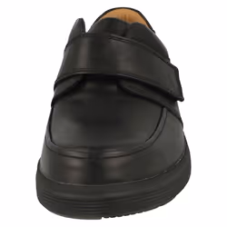 Mens Clarks Hook & Loop Formal Moccasins Un Abode Strap - Black, UK 7.5