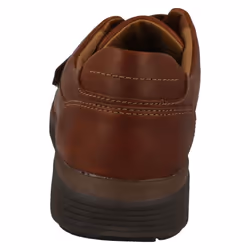 ) Mens Clarks Hook & Loop Formal Moccasins Un Abode Strap - H Fit - UK 13, Dark Tan (Brown