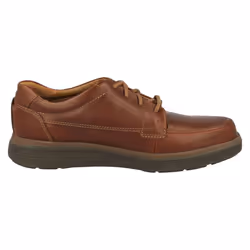 ) Mens Clarks Lace Up Formal Shoes Un Abode Ease - H Fit - UK 6.5, Dark Tan (Brown