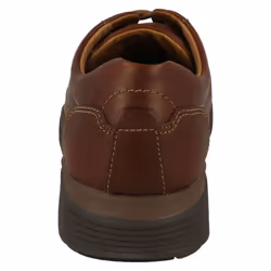 ) Mens Clarks Lace Up Formal Shoes Un Abode Ease - H Fit - UK 6.5, Dark Tan (Brown