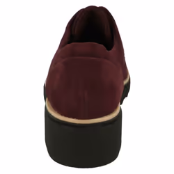 ) Ladies Clarks Smart Lace Up Shoes Sharon Noel - D Fit - UK 3, Burgundy (Red