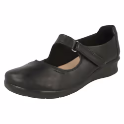 Ladies Clarks Mary Jane Style Shoes Hope Henley - E Fit - UK 5.5, Black