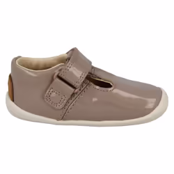 Girls Clarks T-Bar First Shoes Roamer Go - G Fit - Pink, UK 2 Infant